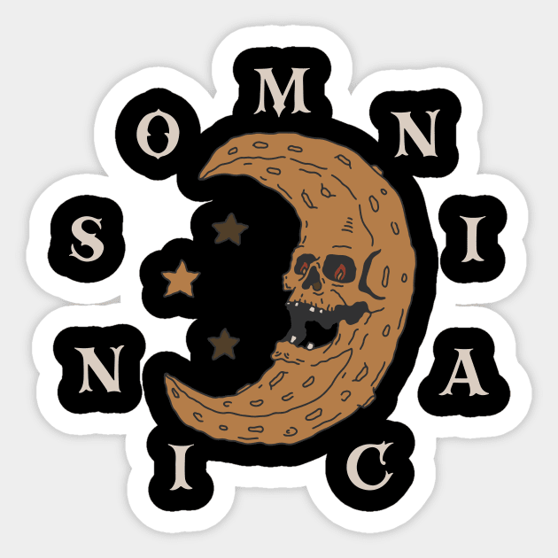 Insomniac Sticker by goshawaf